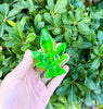 Glycerin Weed Leaf Glass Hand Pipe