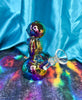 Mini Iridescent Astronaut 6in Glass Water Pipe/Dab Rig