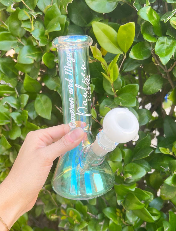 Custom Wedding Glass Water Pipe/Bong