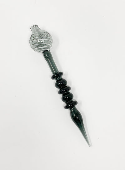 Black Swirl Wand Dab Tool