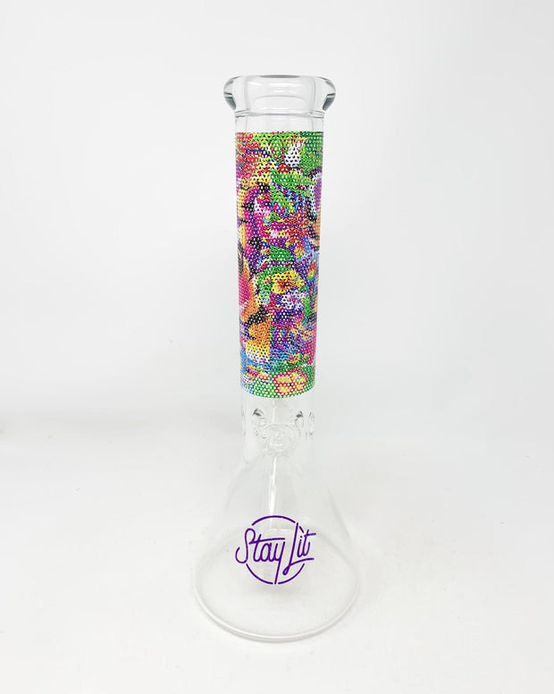 Buy Small Glass Bong Tiger at HollandsHigh! Bongs & Pipes Headshop