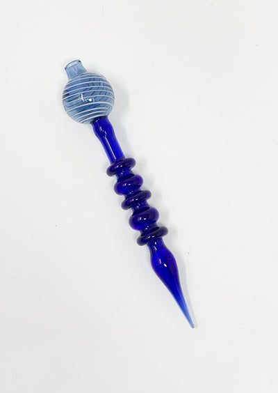 Blue Swirl Wand Dab Tool