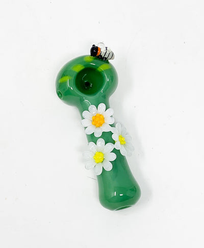 Daisies and Honey Bee Hand Pipe