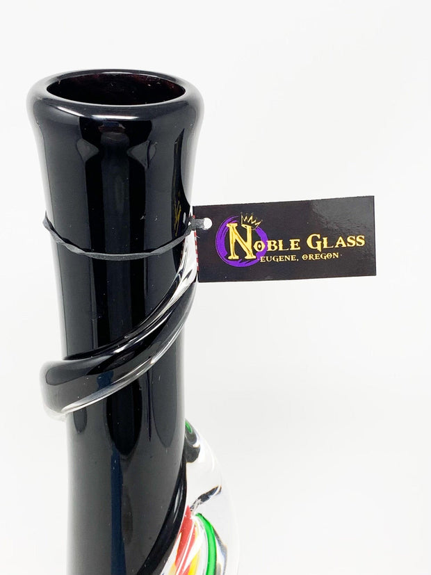 Noble Glass Black Rasta Dichroic Heady Glass Water Pipe/Bong