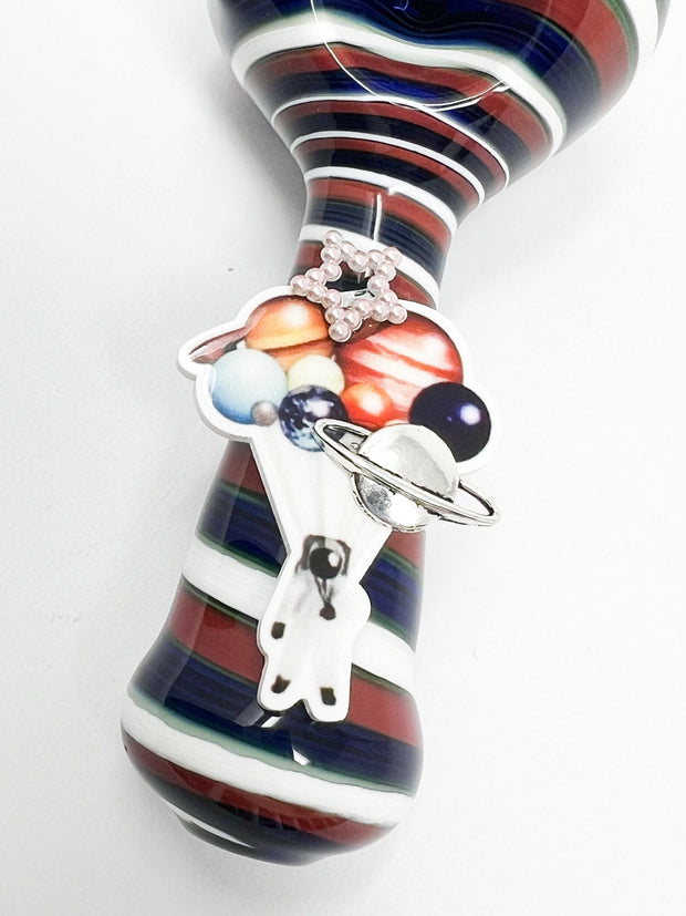 Space Astronaut Balloons Glass Hand Pipe