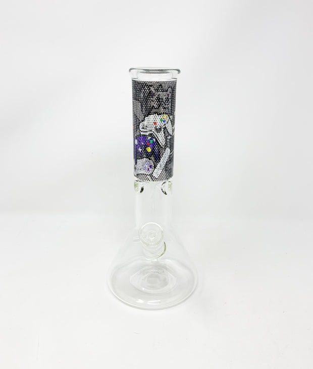 Gamer Controllers Beaker Glass Water Pipe/Bong