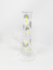 Daisy Floral Straight Tube Glass Hand Pipe/Bong