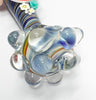 Rainbow Daisy Smiley Face Glass Hand Pipe