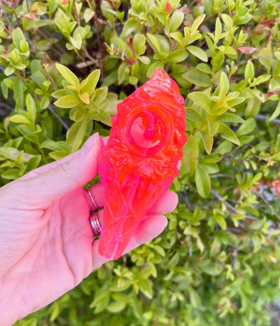 Hot Pink Glycerin Ice Cream Cone Hand Pipe