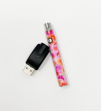 510 Threaded Battery Pink Daisies Starter Kit