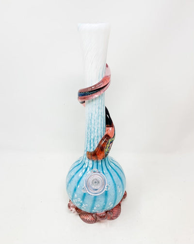 Noble Glass Cotton Candy Pink Dichroic Heady Glass Water Pipe/Bong