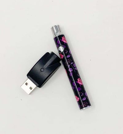 510 Threaded Battery Pink Purple Roses Starter Kit