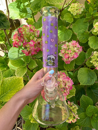 Perc The Panda Kawaii 12in Glass Water Pipe/Bong