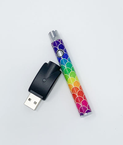 510 Threaded Battery Rainbow Mermaid Scales Vape Pen