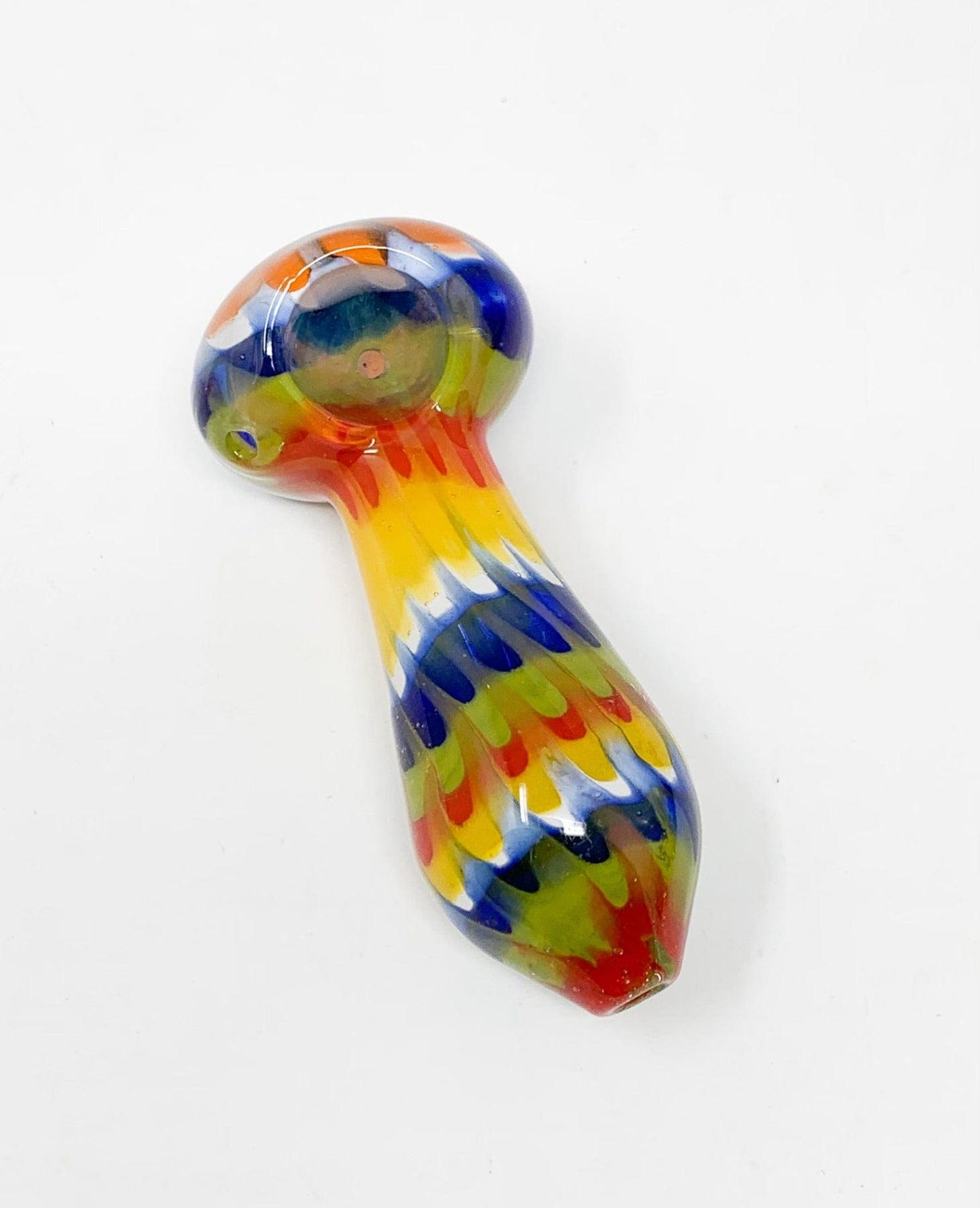 Clear Glass Pink Swirls Hand Pipe Glass Pipe For Sale