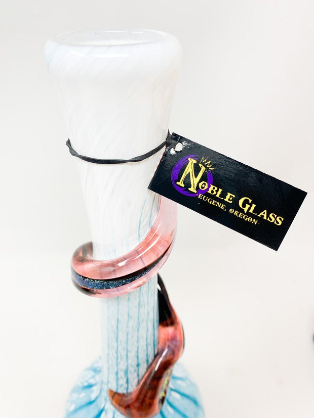 Noble Glass Cotton Candy Pink Dichroic Heady Glass Water Pipe/Bong