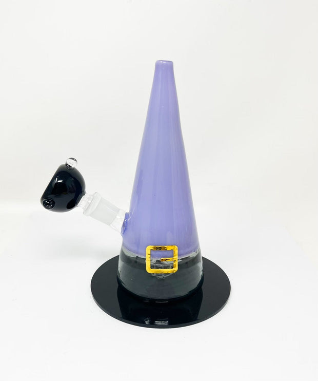 Spooky Purple Witch Hat Glass Water Pipe/Rig