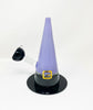 Spooky Purple Witch Hat Glass Water Pipe/Rig