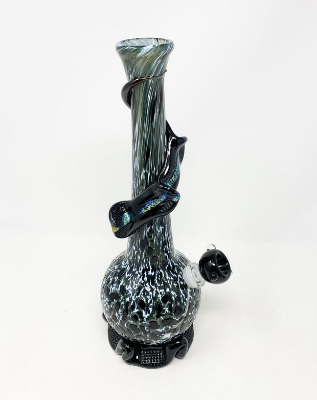 Noble Glass Pearl Grey Dichroic Heady Glass Water Pipe/Bong