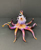 Izzy The Glassblower Amber Purple Galaxy Octopus Heady Glass Water Pipe/Dab Rig