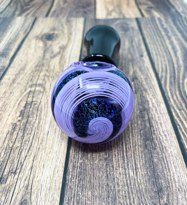 Purple Galaxy Swirl Hand Pipe Glass Pipe For Sale